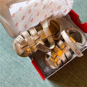 SeeKaiRun Gloria Rose Gold Kids Sandals